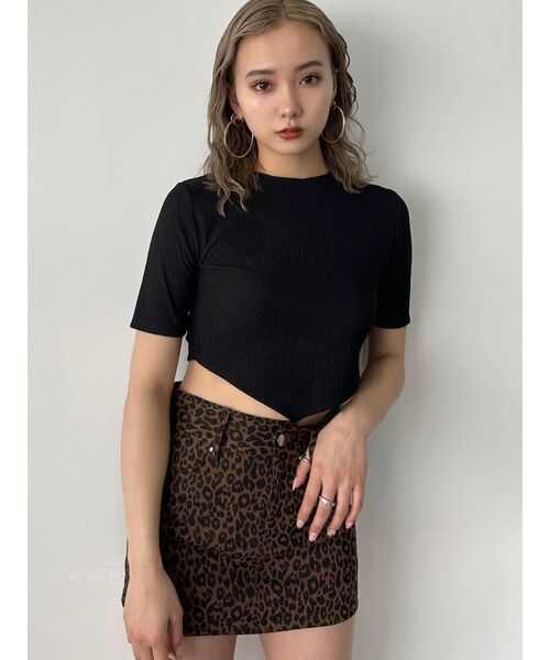 EMODA（エモダ）の「バックタイスカーフTシャツ（Tシャツ/カットソー・レディース・ブラック/ホワイト/ブルー/パープル・FREE）」の11枚目の写真