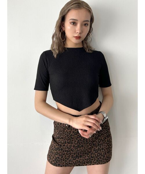 EMODA（エモダ）の「バックタイスカーフTシャツ（Tシャツ/カットソー・レディース・ブラック/ホワイト/ブルー/パープル・FREE）」の20枚目の写真