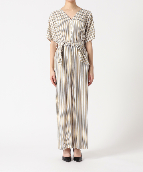 journal standard L'essage(ジャーナルスタンダードレサージュ)の「【LUSANA / ルサーナ】jen jumpsuit:ジャンプスーツ(つなぎ/オールインワン・レディース・ブラック系その他/アイボリー・SMALL)」の8枚目の写真