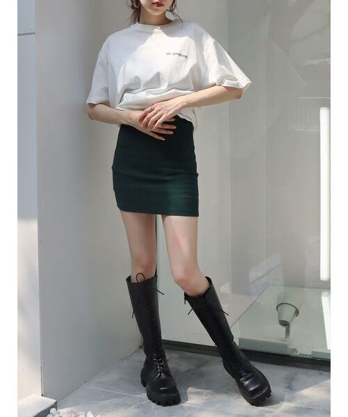 EVRIS（エヴリス）の「SUNNY GRAPHIC BIG Tシャツ（Tシャツ/カットソー・レディース・ブラック/グレー/グリーン/ホワイト・FREE）」の15枚目の写真