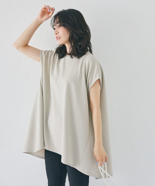 coca(coca)(コカ)の「エンボスノースリフレアトップス(Tシャツ/カットソー・レディース・ブラック/ライトグレー・M/L)」の6枚目の写真