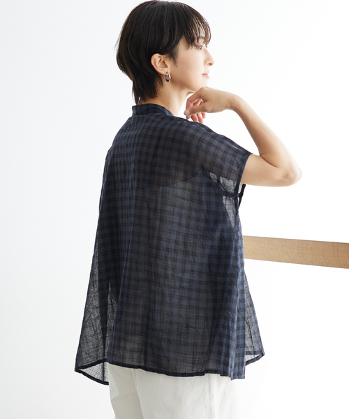 soil(ソイル)の「【SOIL/ソイル】FANCY GINGAM FRENCH/SL SH:ブラウス(シャツ/ブラウス・レディース・イエロー/ブルー/ネイビー・1)」の20枚目の写真