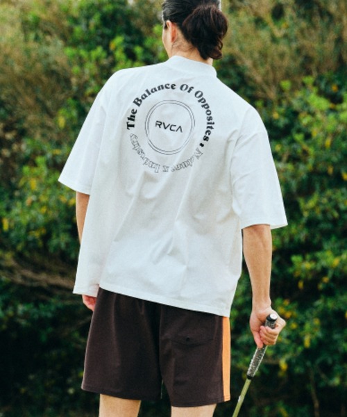 ムラサキスポーツ別注】RVCA/ルーカ UVケア バックプリント モック