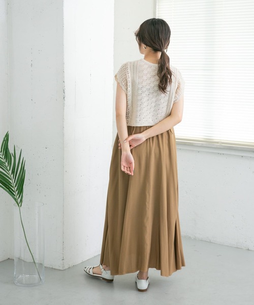 KBF（ケイビーエフ）の「クロシェニットベスト（ベスト・レディース・ブラック/ベージュ・ONE）」の18枚目の写真