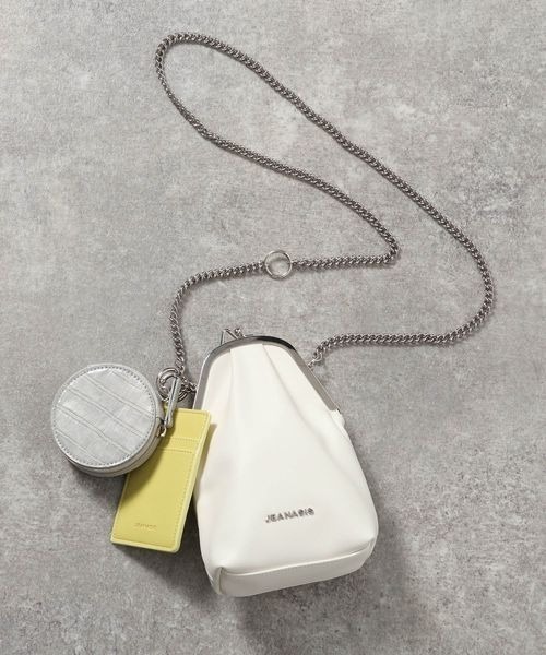 JEANASIS（ジーナシス）の「3SETガマグチショルダー/199373（ショルダーバッグ・レディース・ブラック系その他/ホワイト系その他・FREE）」の2枚目の写真