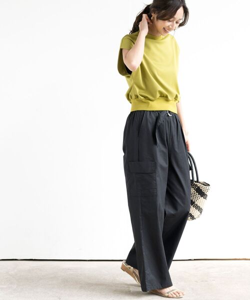 rps(アールピーエス)の「共ベルト付きカーゴワイドパンツ(カーゴパンツ・レディース・ライトカーキ/ベージュ/ブラック・フリー)」の14枚目の写真