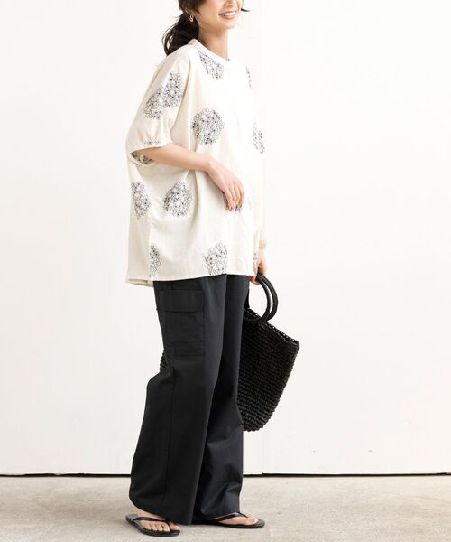 rps(アールピーエス)の「共ベルト付きカーゴワイドパンツ(カーゴパンツ・レディース・ライトカーキ/ベージュ/ブラック・フリー)」の15枚目の写真