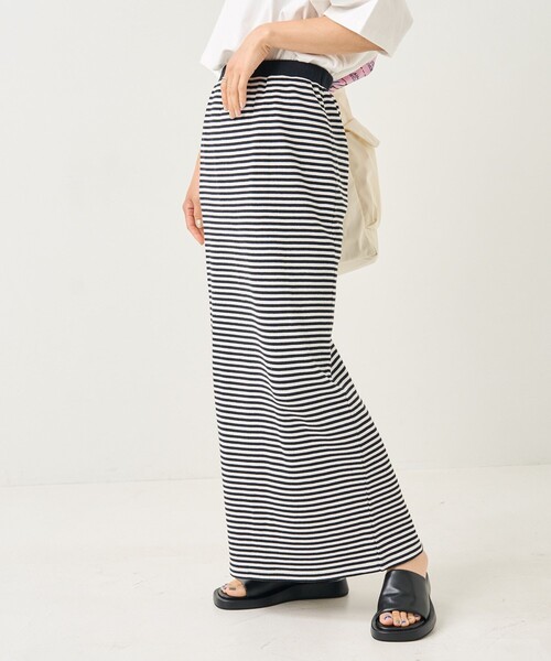 FREAK'S STORE（フリークスストア）の「ハニカムボーダースカート（スカート・レディース・レッド/ネイビー/ブラック・ﾌﾘ-）」の2枚目の写真