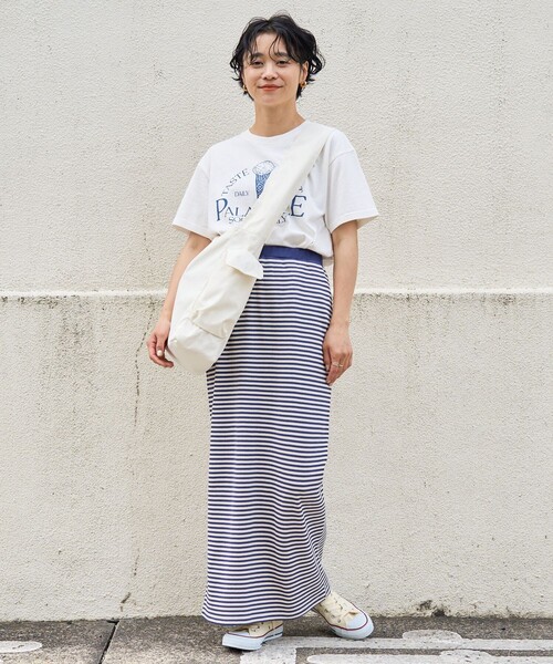 FREAK'S STORE（フリークスストア）の「ハニカムボーダースカート（スカート・レディース・レッド/ネイビー/ブラック・ﾌﾘ-）」の10枚目の写真