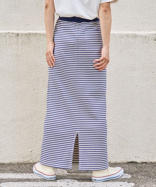 FREAK'S STORE（フリークスストア）の「ハニカムボーダースカート（スカート・レディース・レッド/ネイビー/ブラック・ﾌﾘ-）」の6枚目の写真