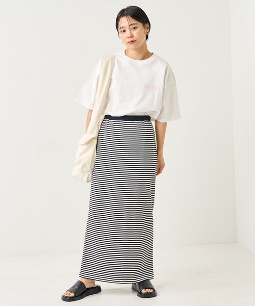 FREAK'S STORE（フリークスストア）の「ハニカムボーダースカート（スカート・レディース・レッド/ネイビー/ブラック・ﾌﾘ-）」の5枚目の写真