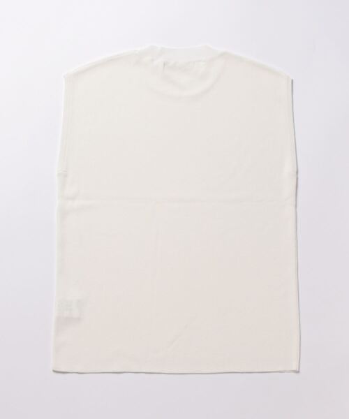 abahouse mavie（アバハウスマヴィ）の「ウォッシャブルノースリプルオーバー（ニット/セーター・レディース・ホワイト/ブラック/ブルー・フリー）」の4枚目の写真