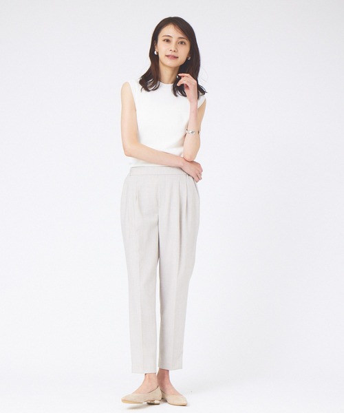 abahouse mavie（アバハウスマヴィ）の「ウォッシャブルノースリプルオーバー（ニット/セーター・レディース・ホワイト/ブラック/ブルー・フリー）」の21枚目の写真