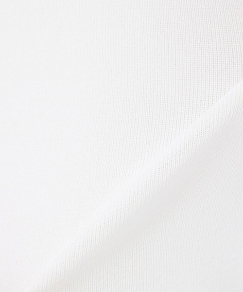 abahouse mavie（アバハウスマヴィ）の「ウォッシャブルノースリプルオーバー（ニット/セーター・レディース・ホワイト/ブラック/ブルー・フリー）」の5枚目の写真