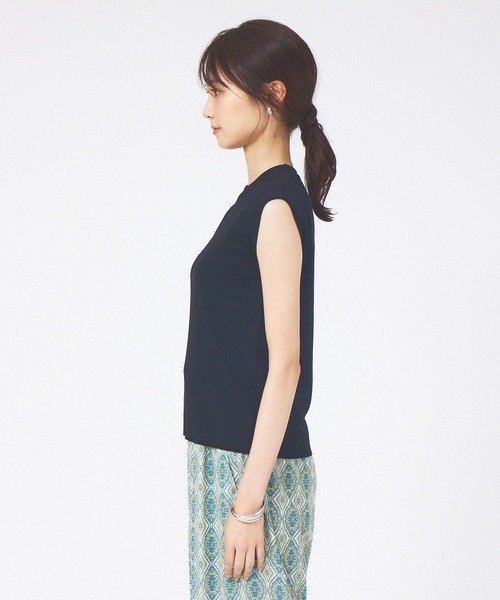 abahouse mavie（アバハウスマヴィ）の「ウォッシャブルノースリプルオーバー（ニット/セーター・レディース・ホワイト/ブラック/ブルー・フリー）」の15枚目の写真