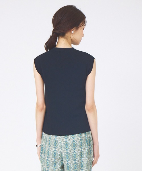 abahouse mavie（アバハウスマヴィ）の「ウォッシャブルノースリプルオーバー（ニット/セーター・レディース・ホワイト/ブラック/ブルー・フリー）」の16枚目の写真