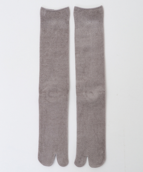 MARCOMONDE（マルコモンド）の「MARCOMOND/120TB/RA-24C velor tabi socks（ソックス/靴下・レディース・グレイッシュベージュ・FREE）」の6枚目の写真
