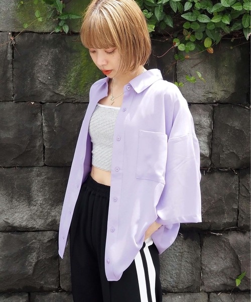 セール】ダブルポケットBIGシャツ（シャツ/ブラウス）｜tiptop