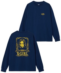 X-girl | PINSTRIPE FACE L/S TEE(Tシャツ/カットソー)