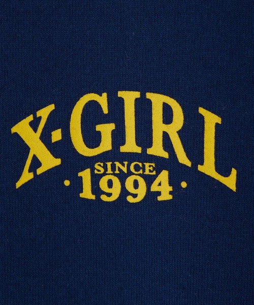 X-girl（エックスガール）の「PINSTRIPE FACE L/S TEE（Tシャツ/カットソー・レディース・ネイビー/ブラック/ホワイト・XL/M/L/S）」の10枚目の写真