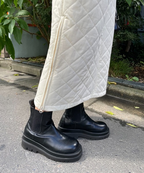 CIAOPANIC(チャオパニック)の「ミリタリーキルティングジャンスカ(ワンピース・レディース・アイボリー/ブラック/カーキ・FREE)」の7枚目の写真