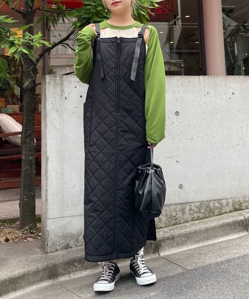 CIAOPANIC(チャオパニック)の「ミリタリーキルティングジャンスカ(ワンピース・レディース・アイボリー/ブラック/カーキ・FREE)」の12枚目の写真