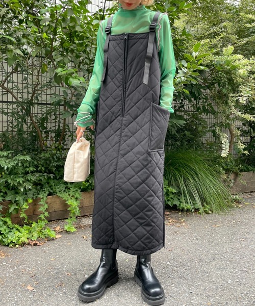 CIAOPANIC(チャオパニック)の「ミリタリーキルティングジャンスカ(ワンピース・レディース・アイボリー/ブラック/カーキ・FREE)」の19枚目の写真