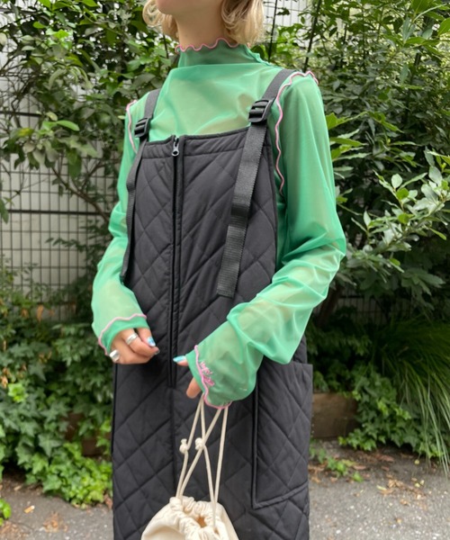 CIAOPANIC(チャオパニック)の「ミリタリーキルティングジャンスカ(ワンピース・レディース・アイボリー/ブラック/カーキ・FREE)」の20枚目の写真