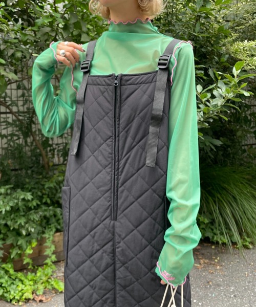 CIAOPANIC(チャオパニック)の「ミリタリーキルティングジャンスカ(ワンピース・レディース・アイボリー/ブラック/カーキ・FREE)」の21枚目の写真