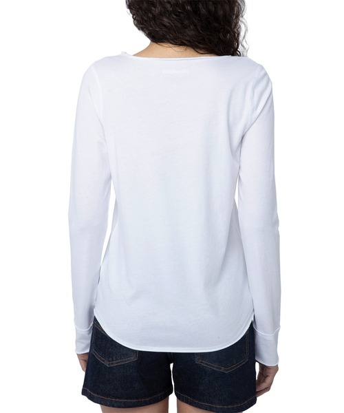 ZADIG&VOLTAIRE（ザディグ　エ　ヴォルテール）の「TUNISIEN ML WINGS（Tシャツ/カットソー・レディース・ホワイト・XS/S/M）」の3枚目の写真