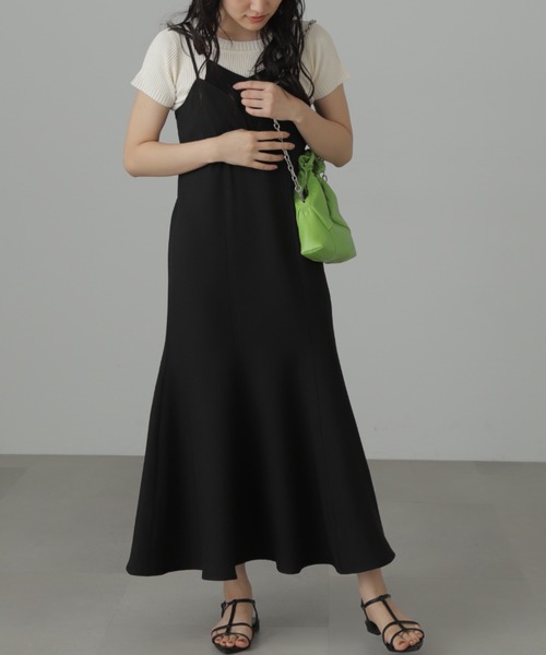 FREE'S MART（フリーズマート）の「◆トップレイヤードキャミマーメイドワンピース（ワンピース・レディース・ブラウン/ブラック/ブルー・SMALL/MEDIUM）」の7枚目の写真