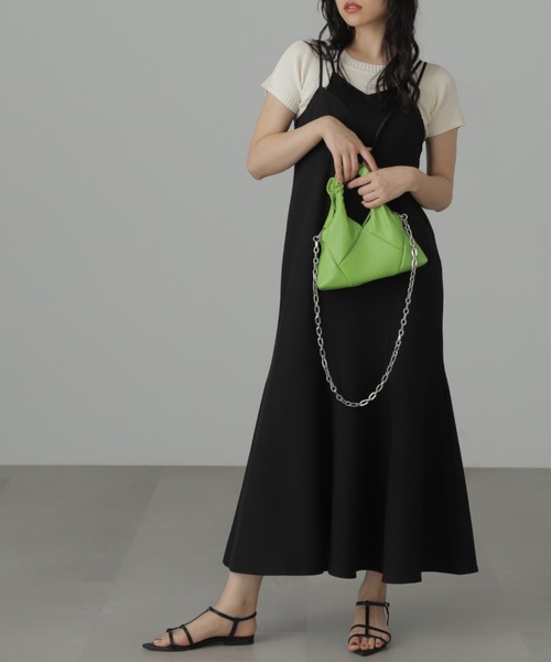 FREE'S MART（フリーズマート）の「◆トップレイヤードキャミマーメイドワンピース（ワンピース・レディース・ブラウン/ブラック/ブルー・SMALL/MEDIUM）」の4枚目の写真