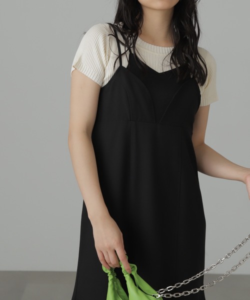 FREE'S MART（フリーズマート）の「◆トップレイヤードキャミマーメイドワンピース（ワンピース・レディース・ブラウン/ブラック/ブルー・SMALL/MEDIUM）」の11枚目の写真