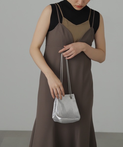 FREE'S MART（フリーズマート）の「◆トップレイヤードキャミマーメイドワンピース（ワンピース・レディース・ブラウン/ブラック/ブルー・SMALL/MEDIUM）」の12枚目の写真