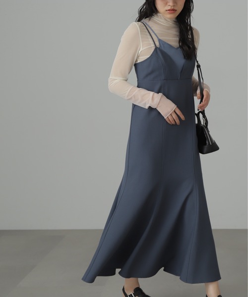 FREE'S MART（フリーズマート）の「◆トップレイヤードキャミマーメイドワンピース（ワンピース・レディース・ブラウン/ブラック/ブルー・SMALL/MEDIUM）」の13枚目の写真