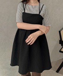 【apres jour clair】ふくれジャガードミニキャミワンピース【ZOZOTOWN限定アイテム】