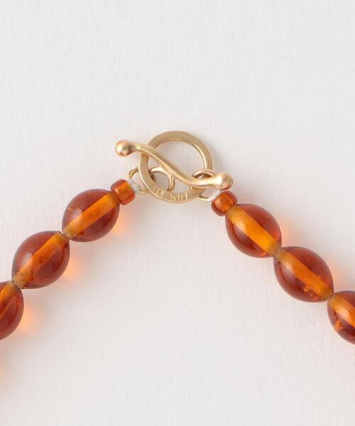 Steven Alan（スティーブンアラン）の「＜TOILE＞GLASS BEADS NECKLACE BROWN/ネックレス（ネックレス・レディース・ブラウン・FREE）」の3枚目の写真