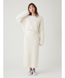 新品未使用タグ付き　emmi atelier 膨れジャガードフレアースカート emmi（エミ）の「【emmi atelier】膨れジャガードフレアー