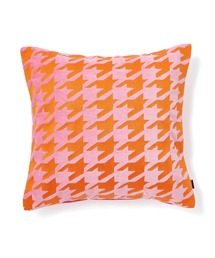Francfranc（フランフラン）の「EMBチドリ クッションカバー 450×450 ピンク×オレンジ（121）（クッション/クッションカバー）」