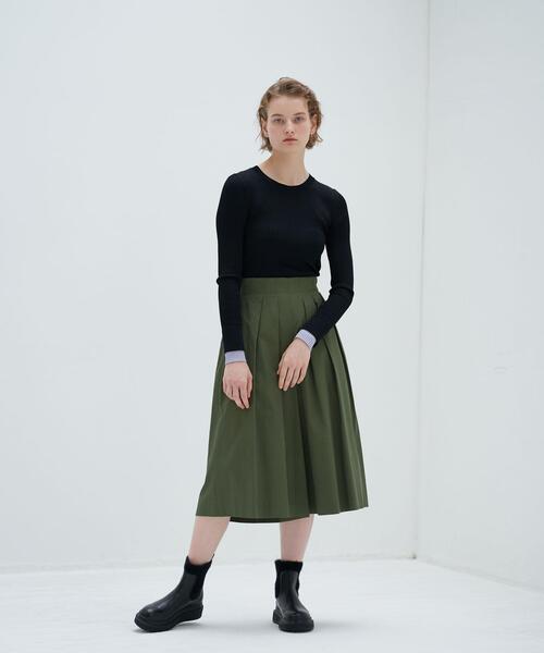 LANVIN en Bleu(ランバンオンブルー)の「フレアキュロットパンツ(その他パンツ・レディース・ブラック/カーキ・38/36)」の13枚目の写真