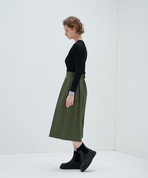 LANVIN en Bleu(ランバンオンブルー)の「フレアキュロットパンツ(その他パンツ・レディース・ブラック/カーキ・38/36)」の14枚目の写真