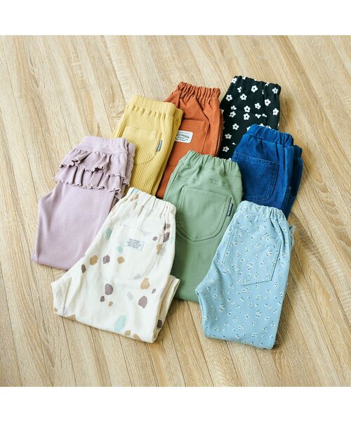 apres les cours(アプレレクール)の「裾リボン/7days Style pants(その他パンツ・キッズ・ピンク/インディゴブルー/ミント/ブラック・100/110/80/120/90/130)」の5枚目の写真