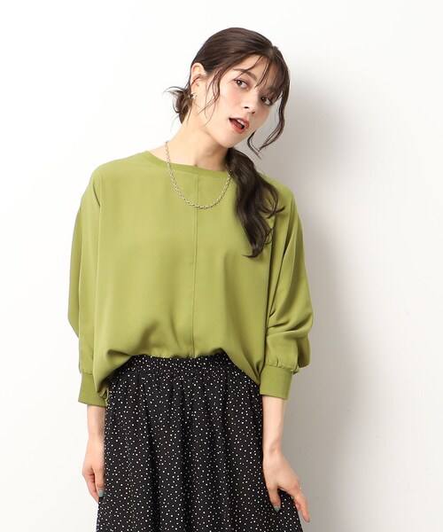 DRESKIP（ドレスキップ）の「◆【イージーケア】1枚でサマになる ゆったりドルマンスリーブ ブラウス（シャツ/ブラウス・レディース・レモンイエロー/黄緑系/オレンジ/ブラック/ベージュ/ブルー・00）」の16枚目の写真