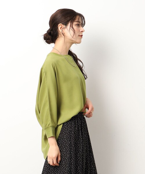 DRESKIP（ドレスキップ）の「◆【イージーケア】1枚でサマになる ゆったりドルマンスリーブ ブラウス（シャツ/ブラウス・レディース・レモンイエロー/黄緑系/オレンジ/ブラック/ベージュ/ブルー・00）」の17枚目の写真