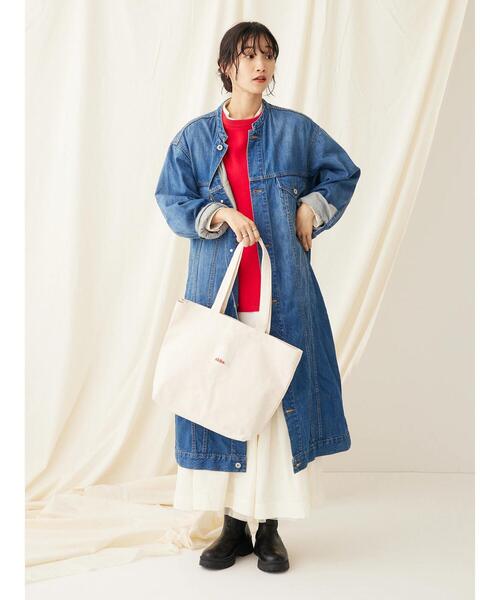 CRAFT STANDARD BOUTIQUE（クラフトスタンダードブティック）の「akha.　キャンバストート/A4サイズ（トートバッグ・レディース・ライトグリーン/カーキ/ナチュラル/グレー・FREE）」の15枚目の写真