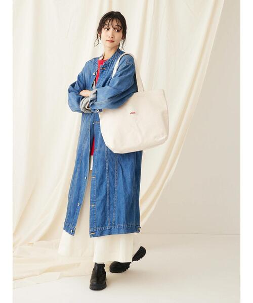 CRAFT STANDARD BOUTIQUE（クラフトスタンダードブティック）の「akha.　キャンバストート/A4サイズ（トートバッグ・レディース・ライトグリーン/カーキ/ナチュラル/グレー・FREE）」の16枚目の写真