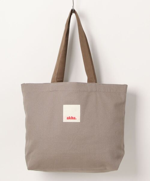 CRAFT STANDARD BOUTIQUE（クラフトスタンダードブティック）の「akha.　キャンバストート/A4サイズ（トートバッグ・レディース・ライトグリーン/カーキ/ナチュラル/グレー・FREE）」の5枚目の写真