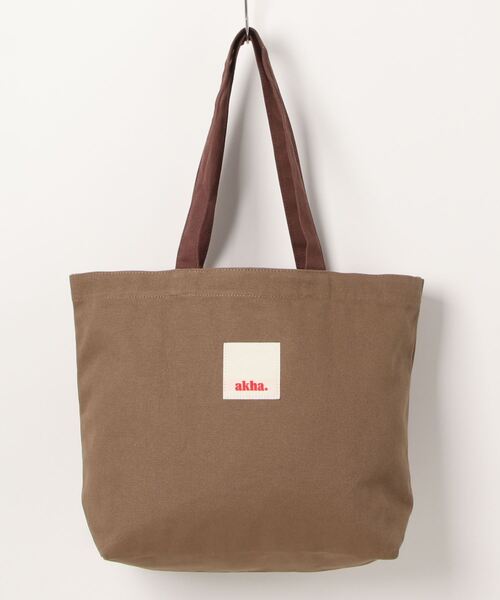 CRAFT STANDARD BOUTIQUE（クラフトスタンダードブティック）の「akha.　キャンバストート/A4サイズ（トートバッグ・レディース・ライトグリーン/カーキ/ナチュラル/グレー・FREE）」の6枚目の写真