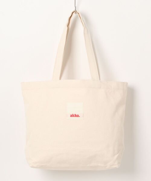 CRAFT STANDARD BOUTIQUE（クラフトスタンダードブティック）の「akha.　キャンバストート/A4サイズ（トートバッグ・レディース・ライトグリーン/カーキ/ナチュラル/グレー・FREE）」の7枚目の写真