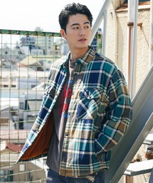 レトロチェックボアシャツ